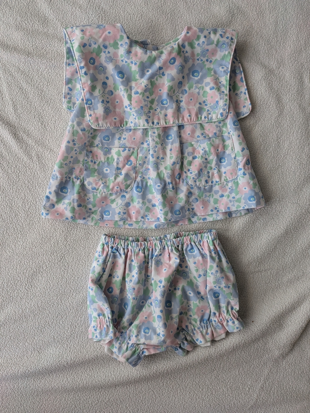 Cecil & Lou Floral Sailor-Yoke Set